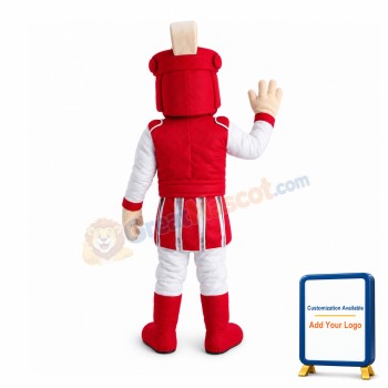 Manly Red Guard Mascot Costume