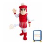 Manly Red Guard Mascot Costume