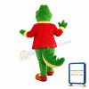 Crocodile Wearing Red Coat Mascot Costume