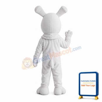 Well-behaved White Dog Mascot Costume