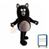 Confused Black Raccoon Mascot Costume