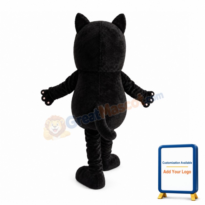 Confused Black Raccoon Mascot Costume