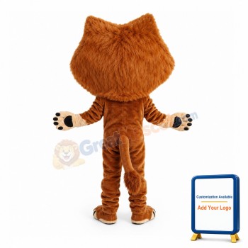 Forceful Wild Lion Mascot Costume