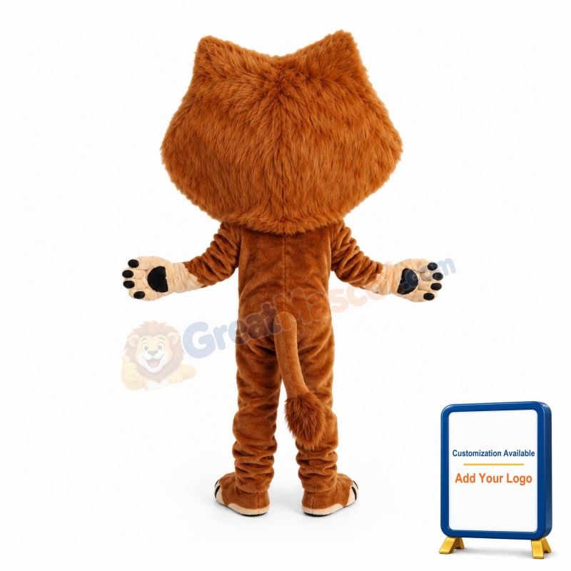 Forceful Wild Lion Mascot Costume