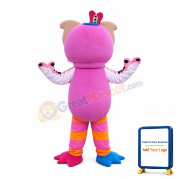Colorful Cartoon Owl Mascot Costume