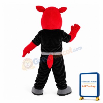 Powerful Sports Red Tiger Mascot Costume