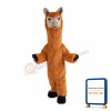 Stubborn Brown Alpaca Mascot Costume