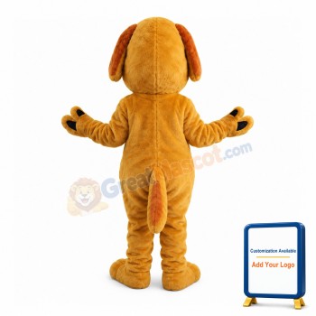 Mischievous Brown Dog Mascot Costume