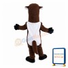 Black & White Skunk With Long Neck Mascot Costume