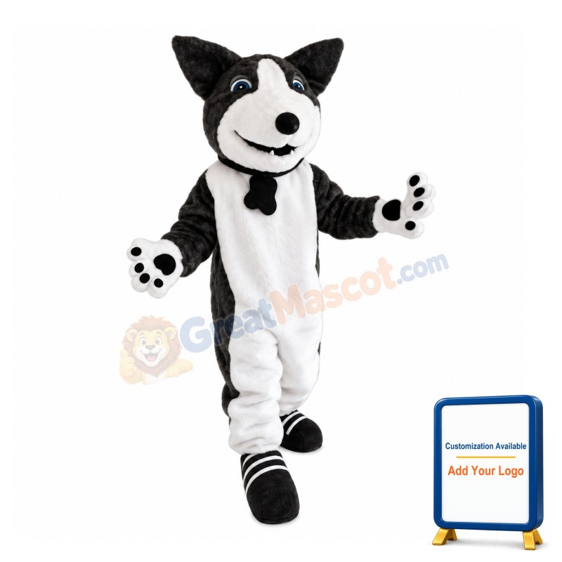 Frank Dog With Collar Mascot Costume