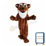 Big Mouth Brown Otter Mascot Costume