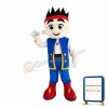 Short Hair Boy With Red Headband Mascot Costume