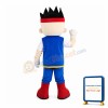 Short Hair Boy With Red Headband Mascot Costume