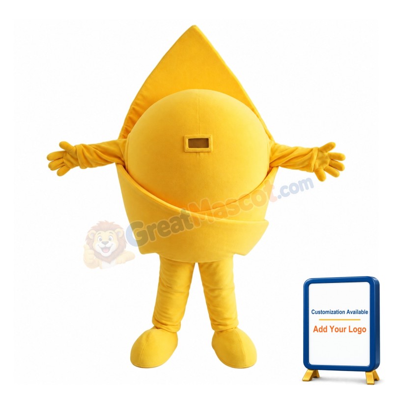 Yellow Soap Dish Mascot Costume