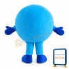 Laughing Blue Ball Mascot Costume
