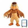 Big Head Brown Eagle Mascot Costume