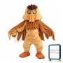 Big Head Brown Eagle Mascot Costume