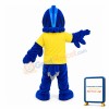 Blue Eagle In Yellow Shirt Mascot Costume