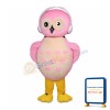 Pink Owl With Headphones Mascot Costume