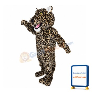 Stout Roaring Leopard Mascot Costume