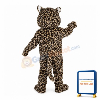 Stout Roaring Leopard Mascot Costume