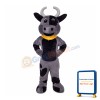 Amiable Cattle With Yellow Scarf Mascot Costume