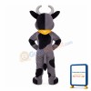 Amiable Cattle With Yellow Scarf Mascot Costume