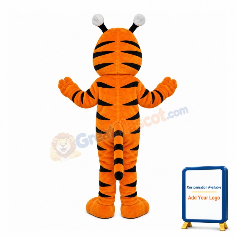 Jumping Tiger With Blue Nose Mascot Costume