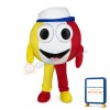 Big Eyes Brown & Yellow Ball Mascot Costume