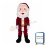 Santa Claus With Buttons Coat Mascot Costume