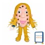 Scary Face Full Of Pockmarks Mascot Costume