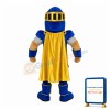Enthusiastic Blue Soldier Mascot Costume