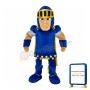 Enthusiastic Blue Soldier Mascot Costume