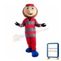 Player In Striped Shirt Mascot Costume For Team