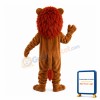 Scary Lion With Red Brown Mane Mascot Costume