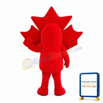 Red Maple Leaf Mascot Costume