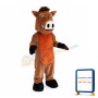 Brown Wild Boar Mascot Costume