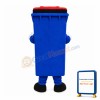 Blue Plastic Trash Can Mascot Costume