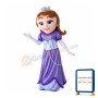 Brown Hair Princess With Crown Mascot Costume