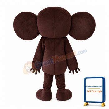 Brown Big Ears Monkey Mascot Costume