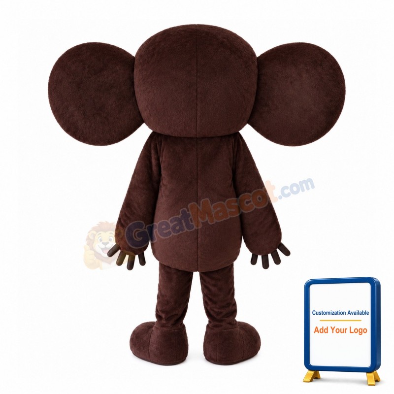 Brown Big Ears Monkey Mascot Costume