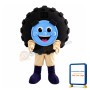 Black Car Tire Mascot Costume
