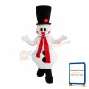 Snowman With Red Blush Mascot Costume