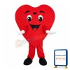 Cartoon Red Heart Mascot Costume