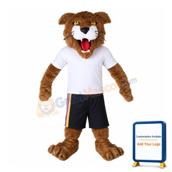 Tiger Wearing Sports Set Mascot Costume