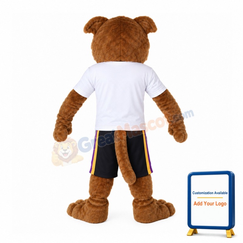 Tiger Wearing Sports Set Mascot Costume