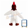 Crowing White Cock Mascot Costume