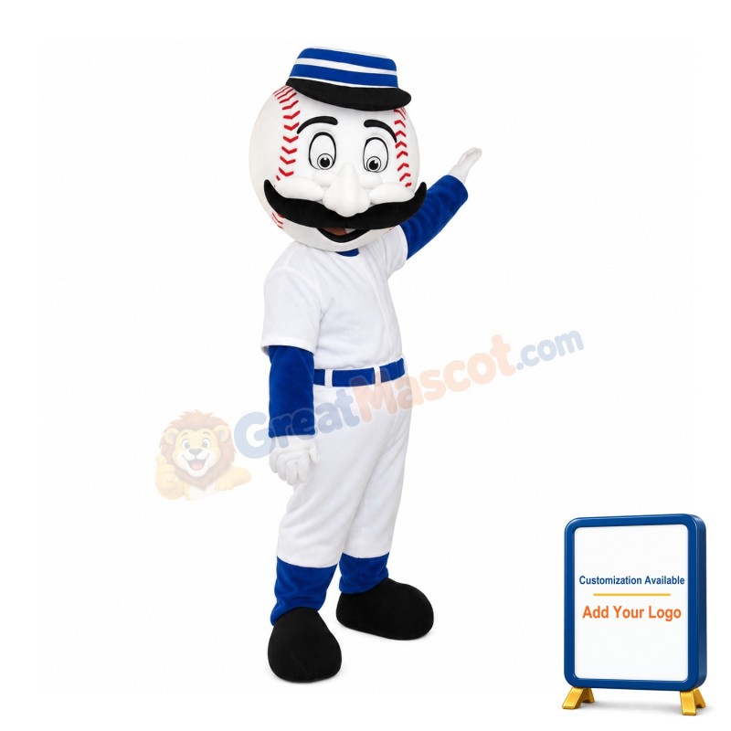 Tennis Ball Shaped Head Doll Mascot Costume