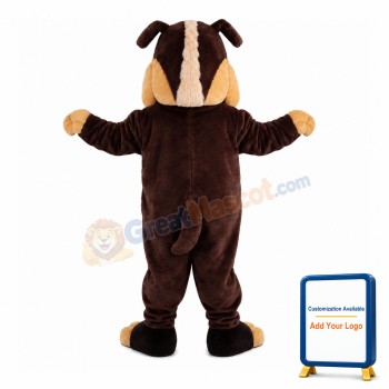 Evil Bulldog With Sharp Teeth Mascot Costume