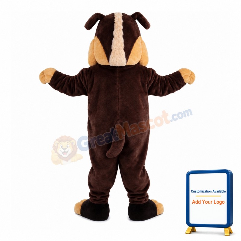 Evil Bulldog With Sharp Teeth Mascot Costume